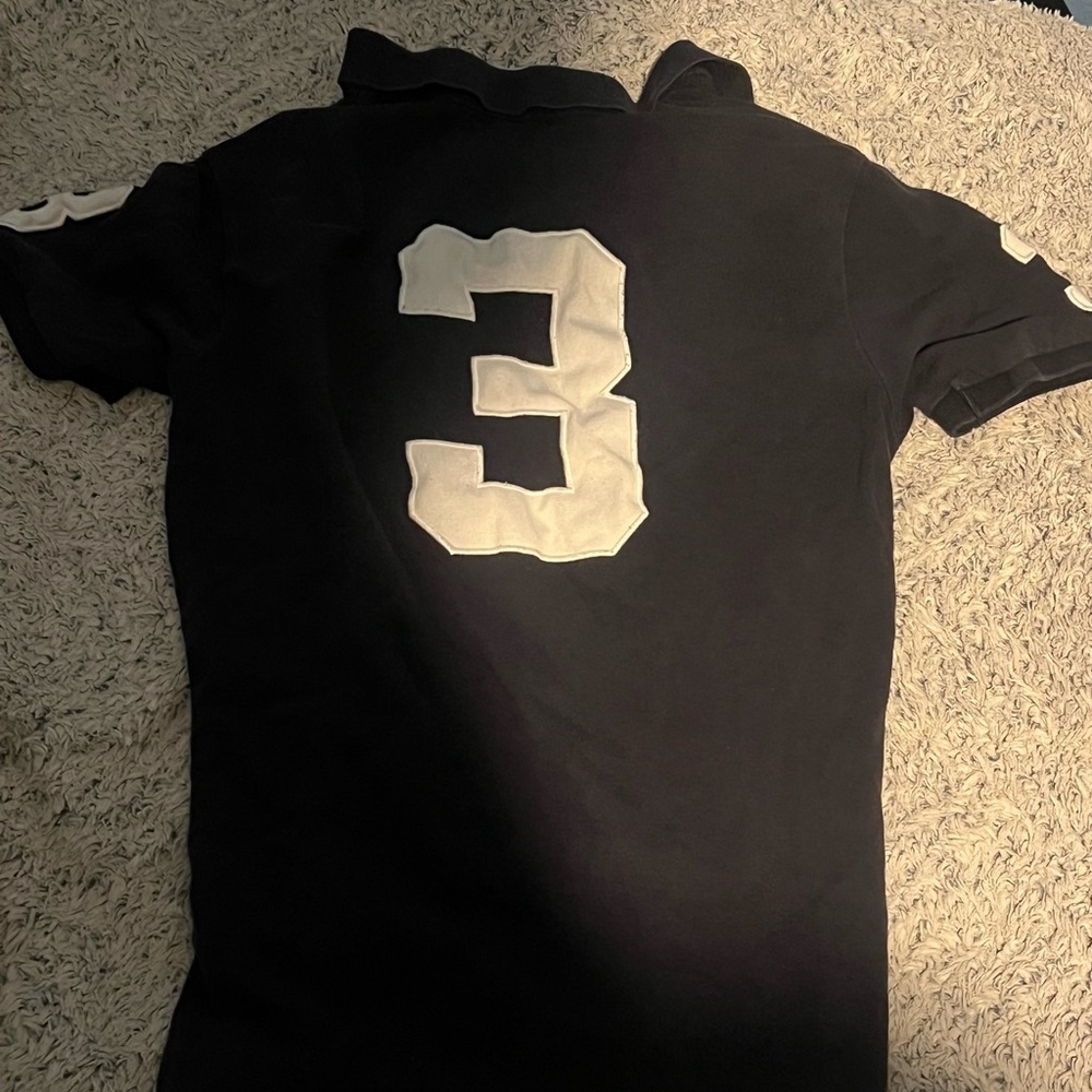 Polo by Ralph Lauren Black Polo Shirt with Embroidery - Picture 2 of 4